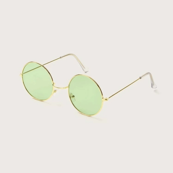 Accessories - Green and gold circle lense sunglasses